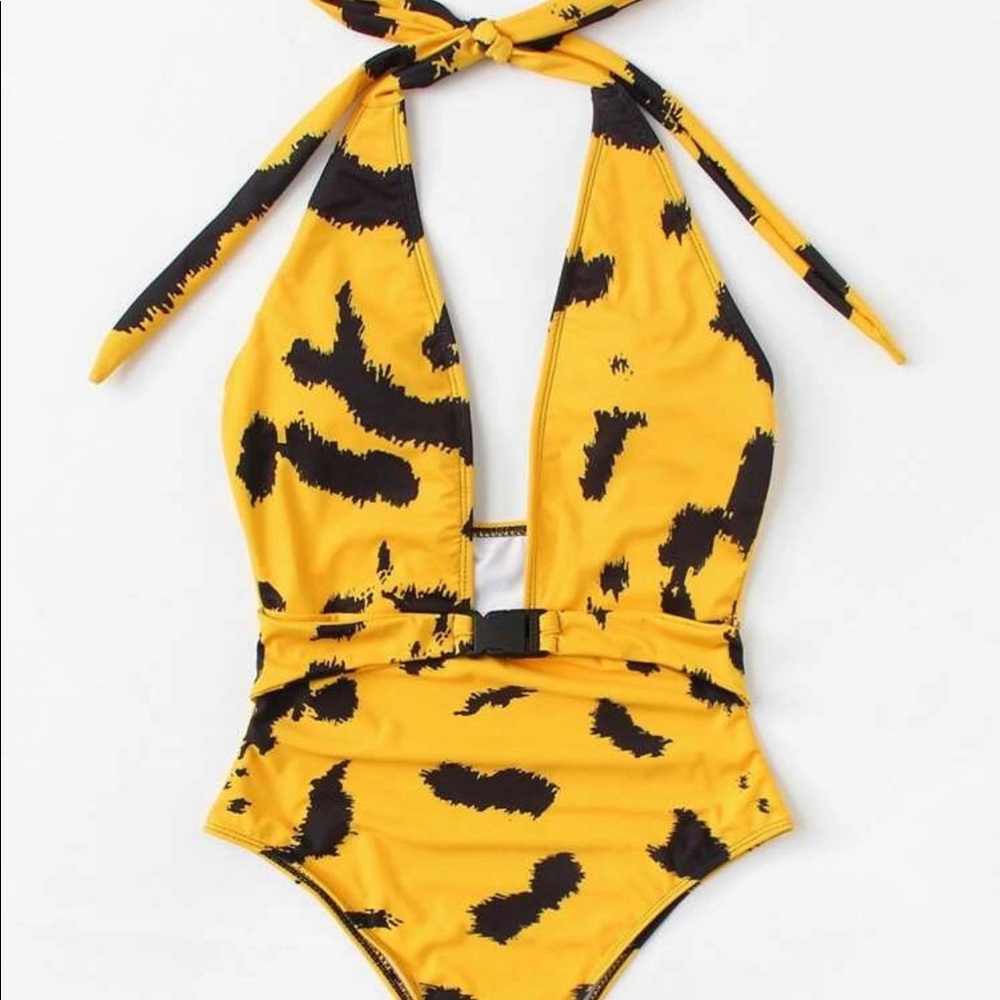 COPY - Plunging Hater Bathing Suit Size Large New